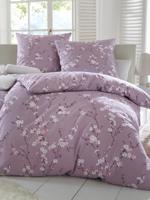 Dekbedovertrek ca. 155x220 cm / sloop ca. 80x80 cm Van Janine paars - thumbnail
