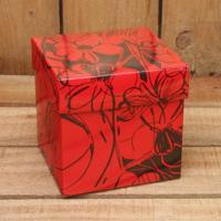 Bonbon doosjes - Chocolade doosje - Rood bloem - 24 stuks - thumbnail