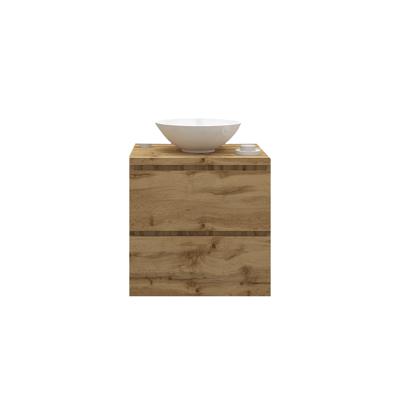 Badkamermeubelset Gliss Zeus 60 cm Rustiek Eiken Met Waskom
