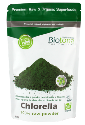 Biotona Chlorella raw powder bio 200 Gram Biotona Chlorella raw powder bio 200 Gram