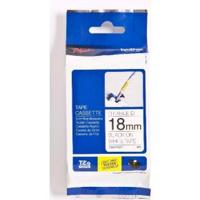 Brother TZe flexibele gelamineerde tape voor P-Touch 18 mm, zwart op wit - thumbnail