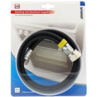 Scanpart F122 Gasslang 100cm ALU Koppeling - thumbnail