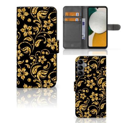 Samsung Galaxy A34 Hoesje Gouden Bloemen Samsung Galaxy A34 Hoesje Gouden Bloemen