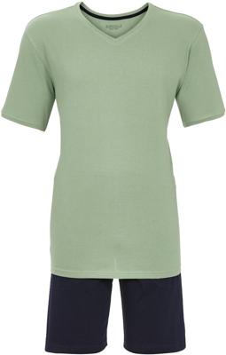 Katoenen heren shortama groen