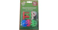Kattenspeelgoed blisterpak 1 klos 3 ballen en 1 bontmuis Speelplezier-kat Gebr. de Boon - Gebr de boon - thumbnail