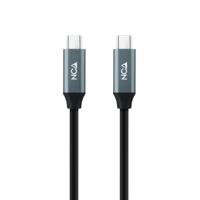 USB-C-kabel NANOCABLE 10.01.4301-L150 Zwart 1,5 m 4K Ultra HD (1 Stuks) - thumbnail