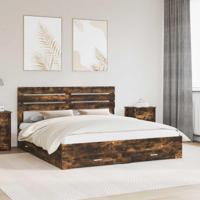 Bedframe met lade met hoofdeinde met opslag Bewerkt hout - thumbnail