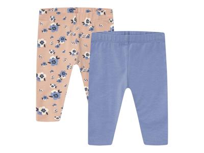 lupilu 2 baby leggings (Bloemen/Blauw, 74/80)