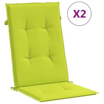 Tuinstoelen 2 st verstelbaar met kussens massief teakhout