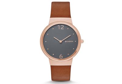 Horlogeband Skagen SKW2395 Leder Bruin 18mm Horlogeband Skagen SKW2395 Leder Bruin 18mm