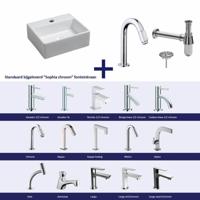 Fonteinset pontos 32X29 cm Chroom Aqua Splash - thumbnail