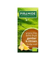 Piramide Thee Groene Thee Gember & Citroen - thumbnail