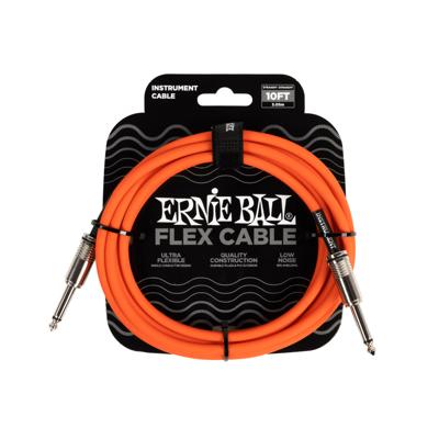 Ernie Ball 6416 Flex Cable 3 meter instrumentkabel oranje Ernie Ball 6416 Flex Cable 3 meter instrumentkabel oranje