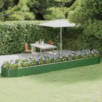 Plantenbak 507x100x36 cm gegalvaniseerd staal groen - thumbnail