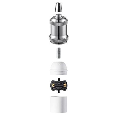 Home sweet home fitting metaal E27 mat staal Home sweet home fitting metaal E27 mat staal