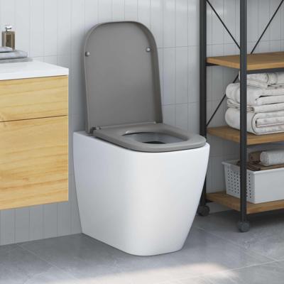 VidaXL Toiletzitting grijs 47,5 x 35 x 3,6 cm duroplast VidaXL Toiletzitting grijs 47,5 x 35 x 3,6 cm duroplast