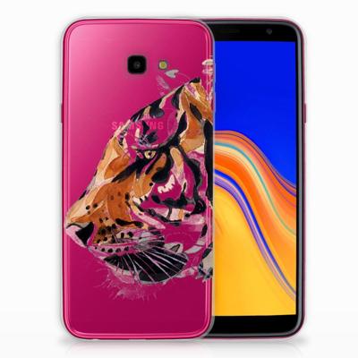 Smartphone hoesje Samsung Galaxy J4 Plus (2018) Watercolor Tiger Smartphone hoesje Samsung Galaxy J4 Plus (2018) Watercolor Tiger
