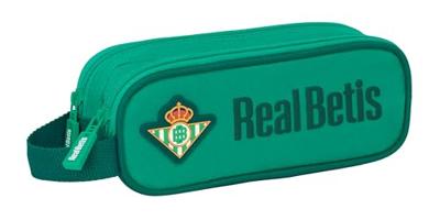 Pennenetui met 2 vakken Real Betis Balompié Groen 21 x 8 x 6 cm