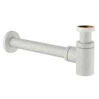 Sifon Wiesbaden Star Luxe Laag 5/4" Mat-wit - thumbnail