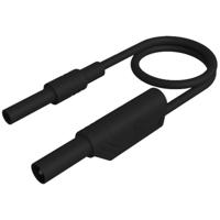 SKS Hirschmann MAL S WS-B 50/2,5 sw Veiligheidsmeetsnoer 4mm-veiligheidsbus 4mm-veiligheidsstekker, stapelbaar 50 cm Zwart 1 stuk(s) - thumbnail