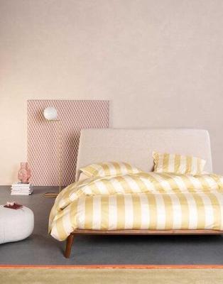 Essenza Essenza Minte Stripe Kussensloop Yellow straw - Vanilla 60x70