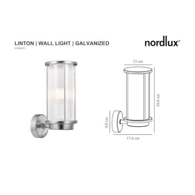 Buitenlamp messing goud &apos;Linton&apos; E27 fitting modern