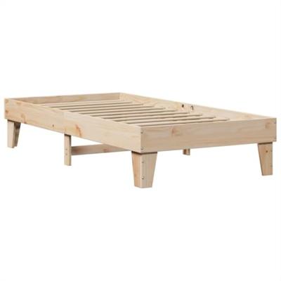 Bedframe zonder matras massief grenenhout 90x200 cm