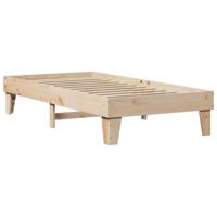 Bedframe zonder matras massief grenenhout 90x200 cm - thumbnail
