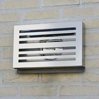 PREMIUM LINE design gevelkap -BETA- Ø125mm - terugslagklep - ZWART RAL7021 - thumbnail