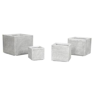 Grondlegger Home ESPRIT Grijs Magnesium 37 x 37 x 31,5 cm (4 Stuks) Grondlegger Home ESPRIT Grijs Magnesium 37 x 37 x 31,5 cm (4 Stuks)