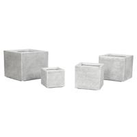 Grondlegger Home ESPRIT Grijs Magnesium 37 x 37 x 31,5 cm (4 Stuks) - thumbnail