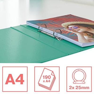 Esselte Colour&apos;Breeze ringmap, 2 ringen, PP, ft A4, met harde kaft, groen