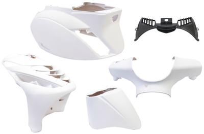 Edge Plaatset 5-delig voor piaggio zip-sp vanaf bouwjaar 2000 - mat wit Edge Plaatset 5-delig voor piaggio zip-sp vanaf bouwjaar 2000 - mat wit