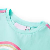 Kindershirt 128 lichtmintkleurig - thumbnail
