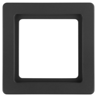 Berker Q1 Afdekraam | Inbouw | 1-voudig | Antraciet - 66.045.21 - thumbnail