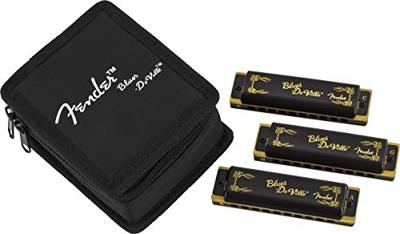 Fender Blues Deville Harmonica 3-Pack met opbergetui Fender Blues Deville Harmonica 3-Pack met opbergetui