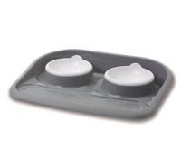 Savic butler voerbak en drinkbak met plateau en antislip voetjes - thumbnail