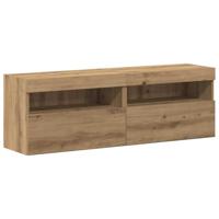 Tv-meubelset 6 pcs artisanaal eikenkleurig Bewerkt hout - thumbnail