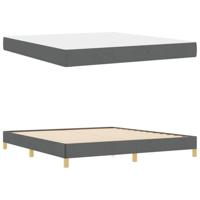 Boxspring bed Taupe, Bruin 180 x 200 cm Stof, Engineered Hout - thumbnail