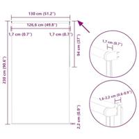 Rolgordijn verduisterend 130x230 cm stofbreedte 126,6 cm - thumbnail