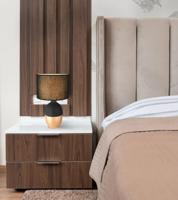 Globo Gouden tafellampValentino met zwart - 21627B - thumbnail