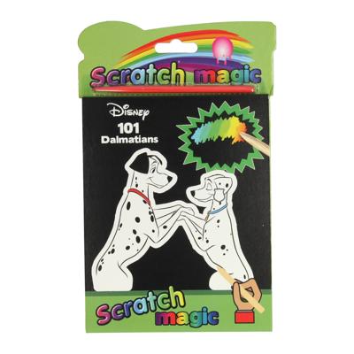 Boek Specials Nederland BV Walt disney magic scratch blok - 101 dalmatiers