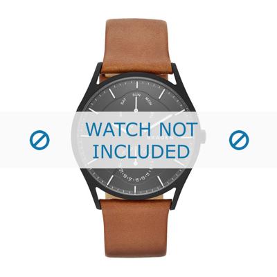 Skagen horlogeband SKW6347 Leder Cognac 22mm