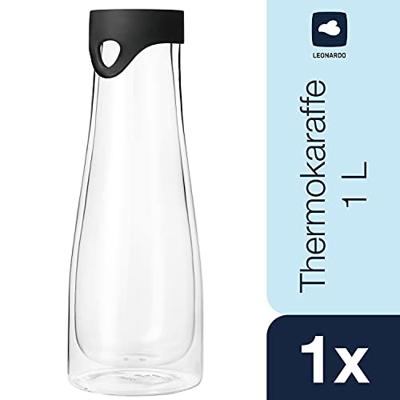 LEONARDO 054123 Kan 1 l Zwart, Transparant LEONARDO 054123 Kan 1 l Zwart, Transparant