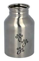 TRIXIE DRINKFLES RVS MET PLASTIC DRINKBAKJE ASSORTI 300 ML - thumbnail