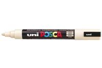 Uni-Posca Posca marker, afm pc-5m, lijndikte 2,5 mm, medium, beige, 1 stuk - thumbnail