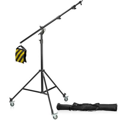 Bresser BR-LB300 Lampstatief met Boomarm en Wielen