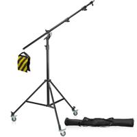Bresser BR-LB300 Lampstatief met Boomarm en Wielen - thumbnail