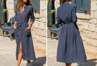 Lange blousejurk in de aanbieding - thumbnail