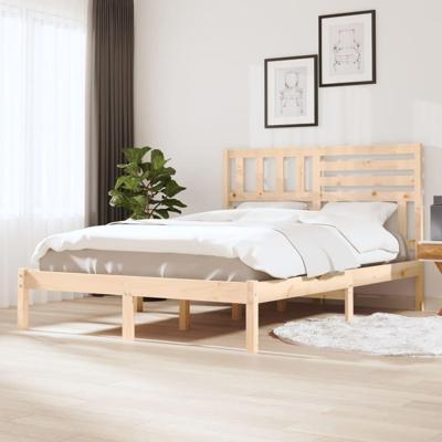 Bedframe zonder matras massief grenenhout 120x190 cm